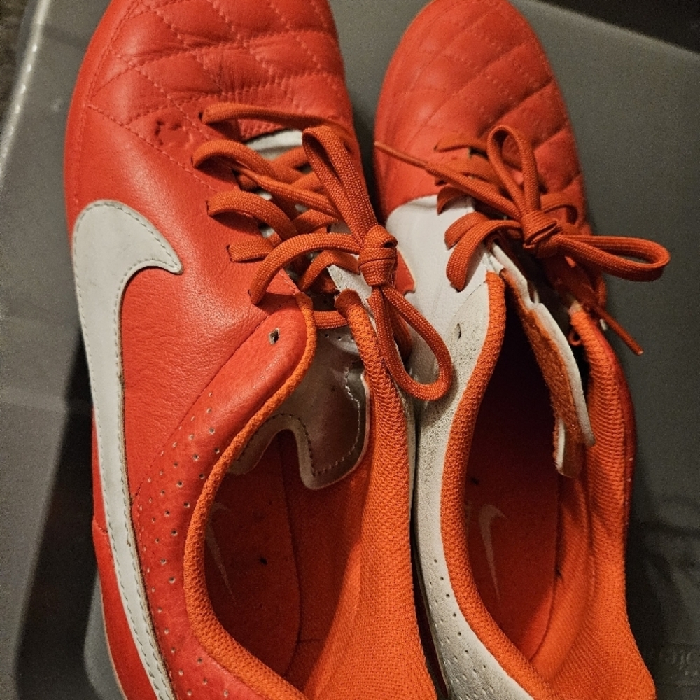 Nike Red and White Sneakers